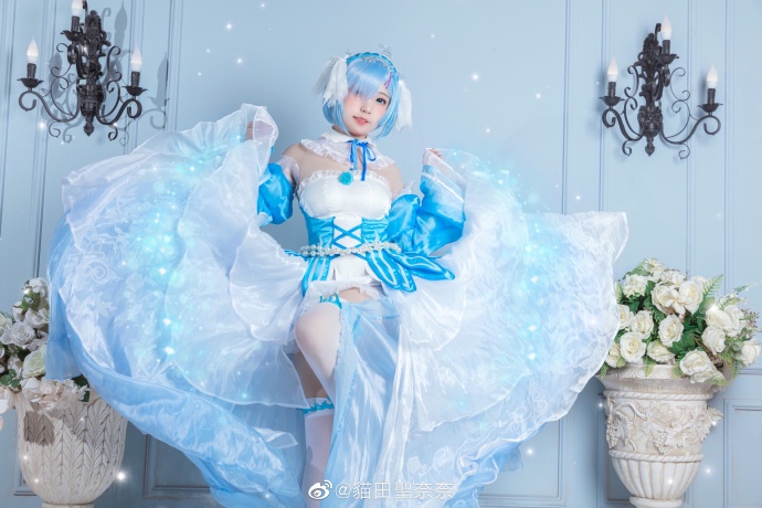 【COS正片】从零开始蕾姆水晶礼服cos cn貓田聖奈奈